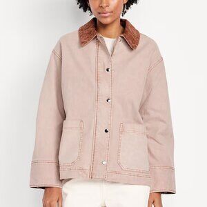 Old Navy Antique Rose Canvas Barn Jacket/NWT/L